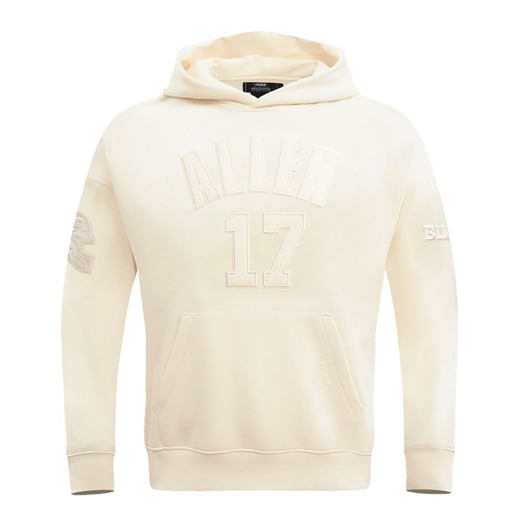 Josh Allen Buffalo Bills Pro Standard Player Name & Number Pullover Hoodie Cream | NFL