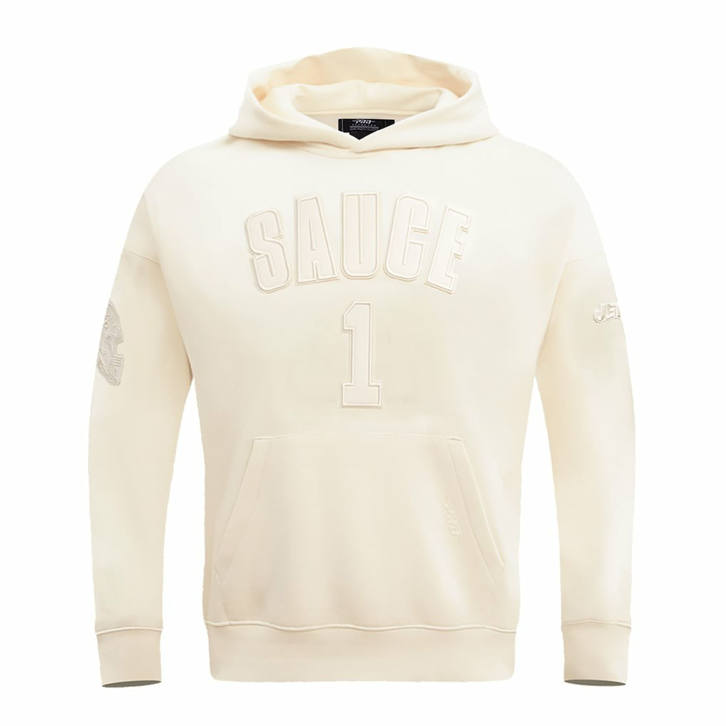 Ahmad Sauce Gardner New York Jets Pro Standard Player Name & Number Pullover Hoodie Cream | NFL