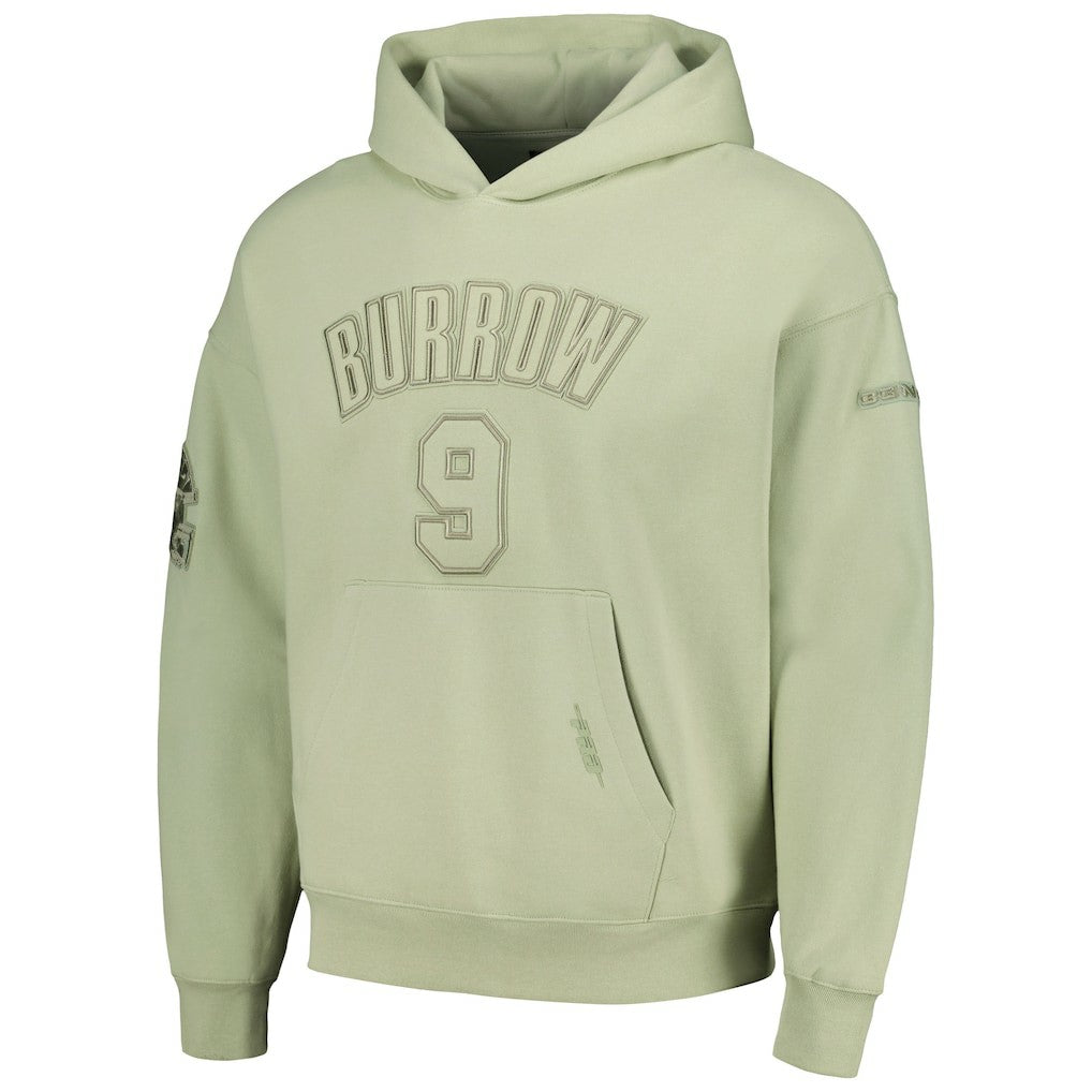 Joe Burrow Cincinnati Bengals Pro Standard Player Name & Number Pullover Hoodie Light Green | NFL