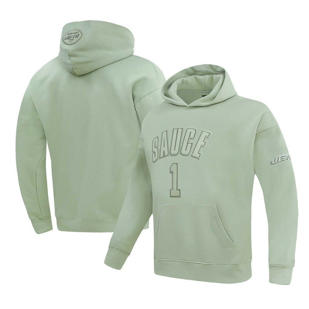 Ahmad Sauce Gardner New York Jets Pro Standard Player Name & Number Pullover Hoodie Light Green | NFL