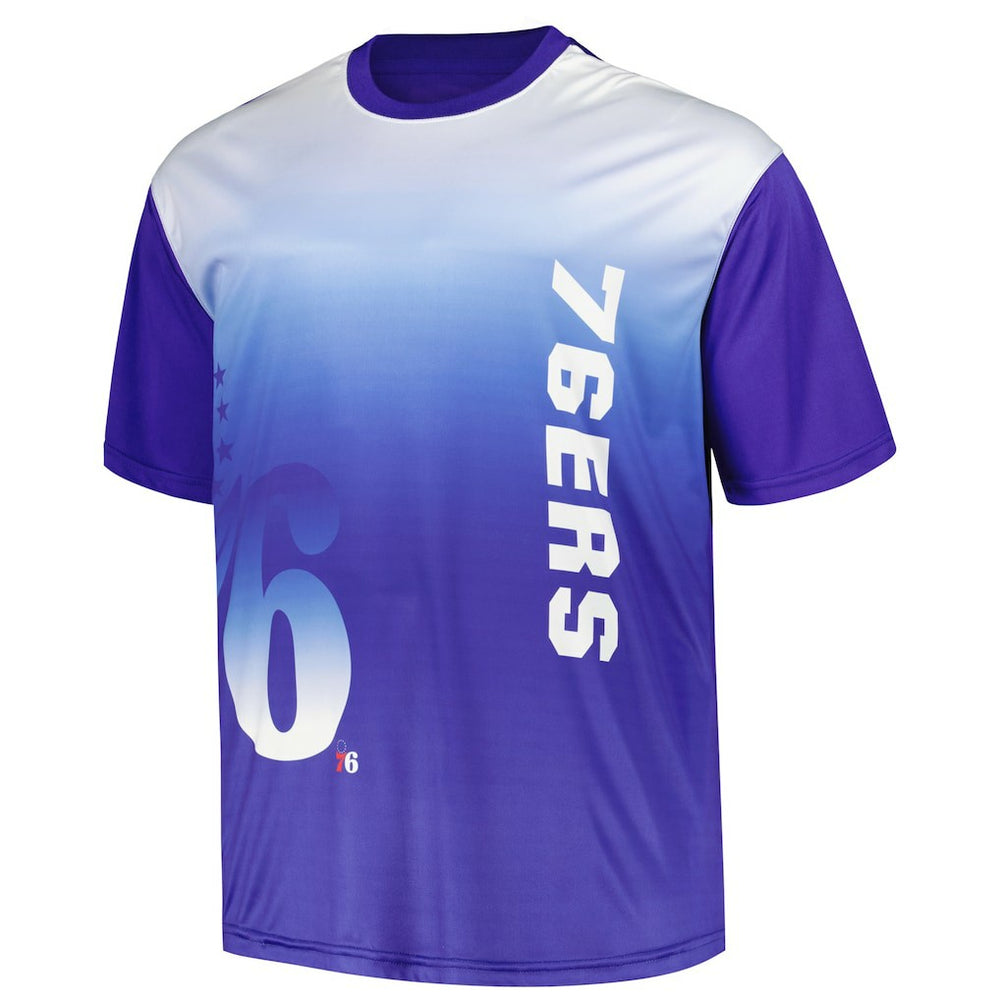 Philadelphia 76ers Big & Tall Sublimated T-Shirt Royal - NBA