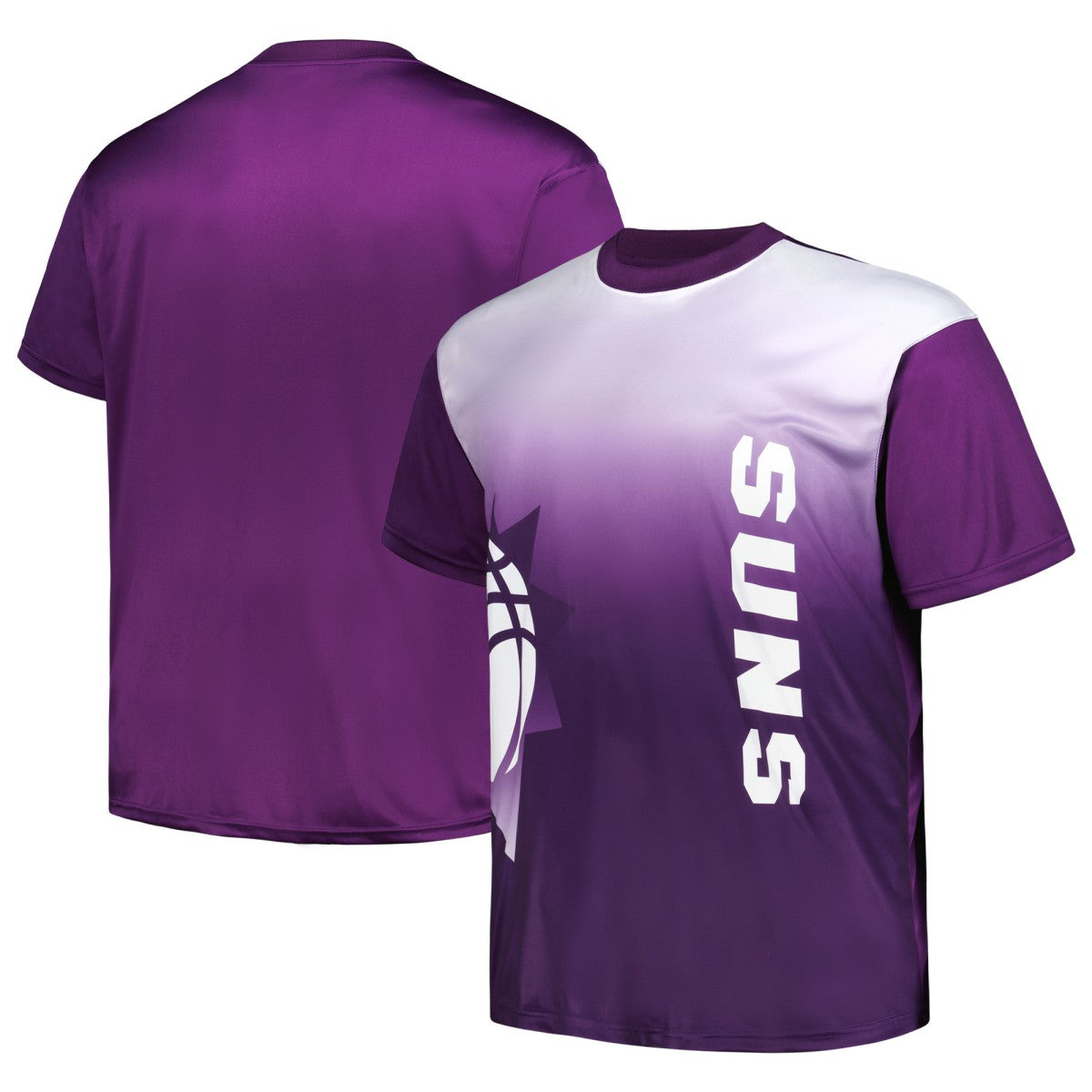 Phoenix Suns Big & Tall Sublimated T-Shirt Purple - NBA