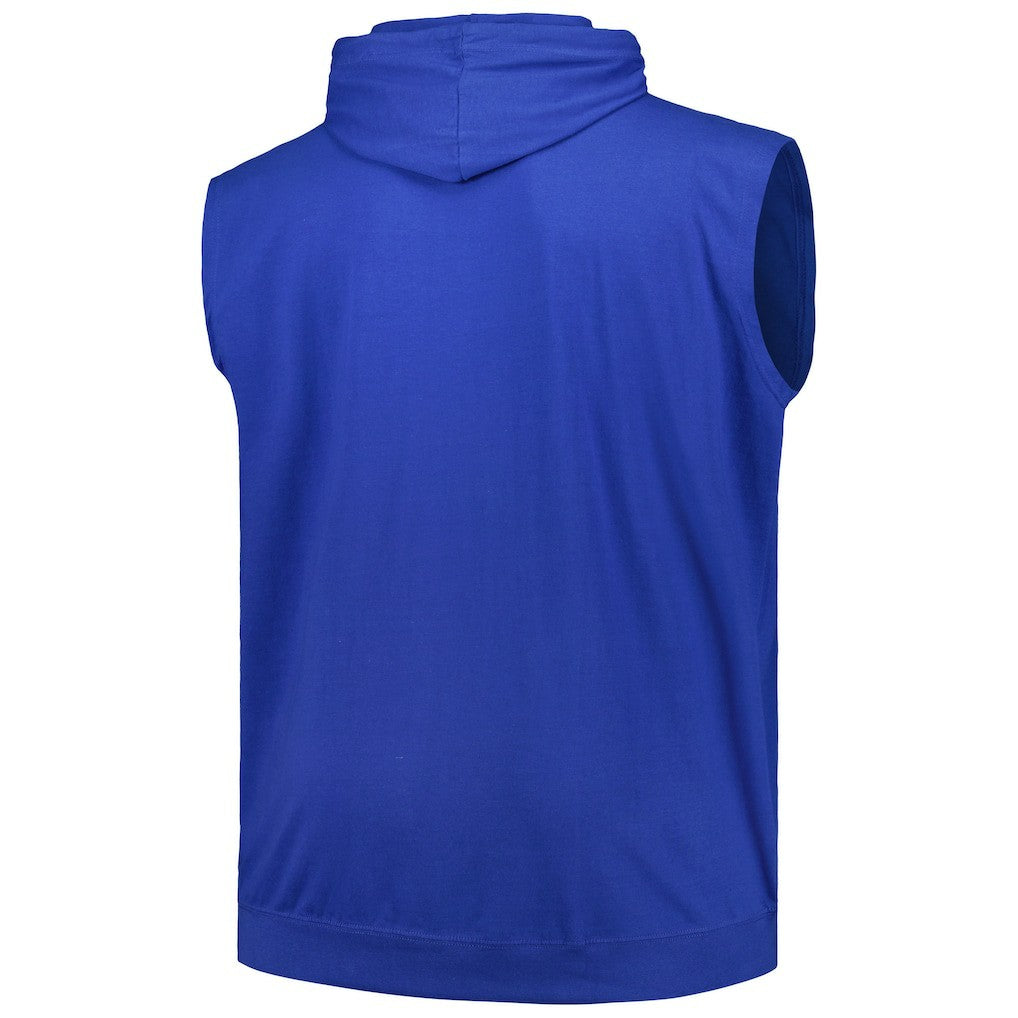 Philadelphia 76ers Big & Tall Jersey Muscle Pullover Hoodie Royal - NBA