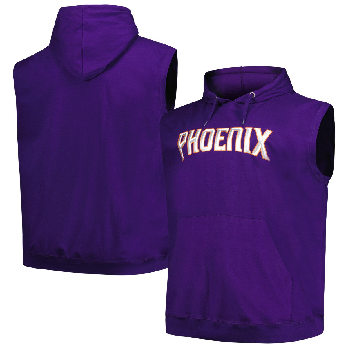 Phoenix Suns Big & Tall Jersey Muscle Pullover Hoodie Purple - NBA