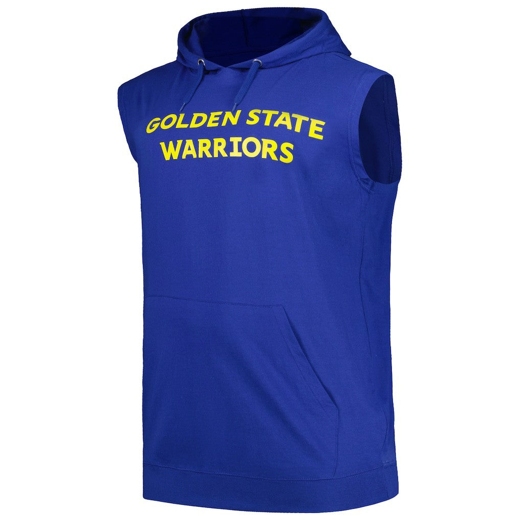 Golden State Warriors Big & Tall Jersey Muscle Pullover Hoodie Royal - NBA