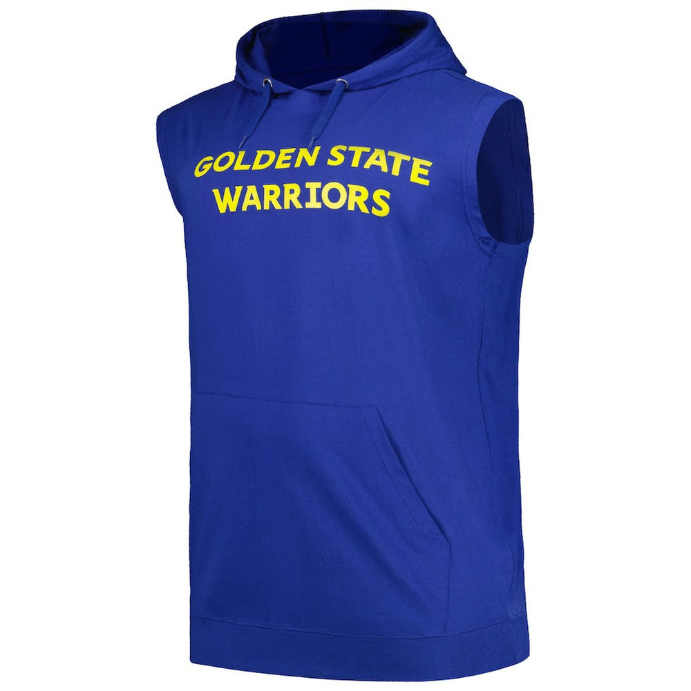 Golden State Warriors Big & Tall Jersey Muscle Pullover Hoodie Royal - NBA