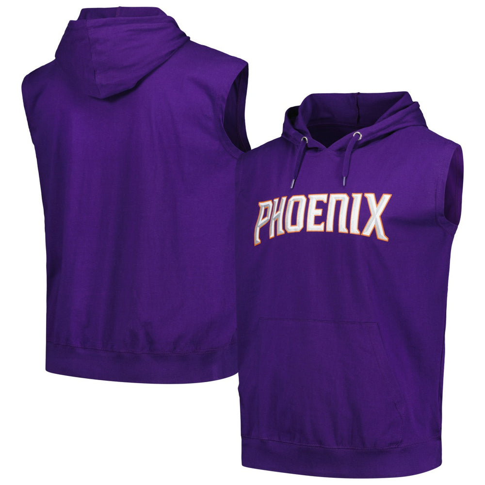 Phoenix Suns Jersey Muscle Pullover Hoodie Purple - NBA