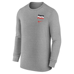 Paris Saint-Germain Legend Long Sleeve T-Shirt Heather Gray | Nike
