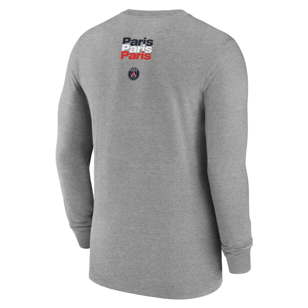 Paris Saint-Germain Legend Long Sleeve T-Shirt Heather Gray | Nike
