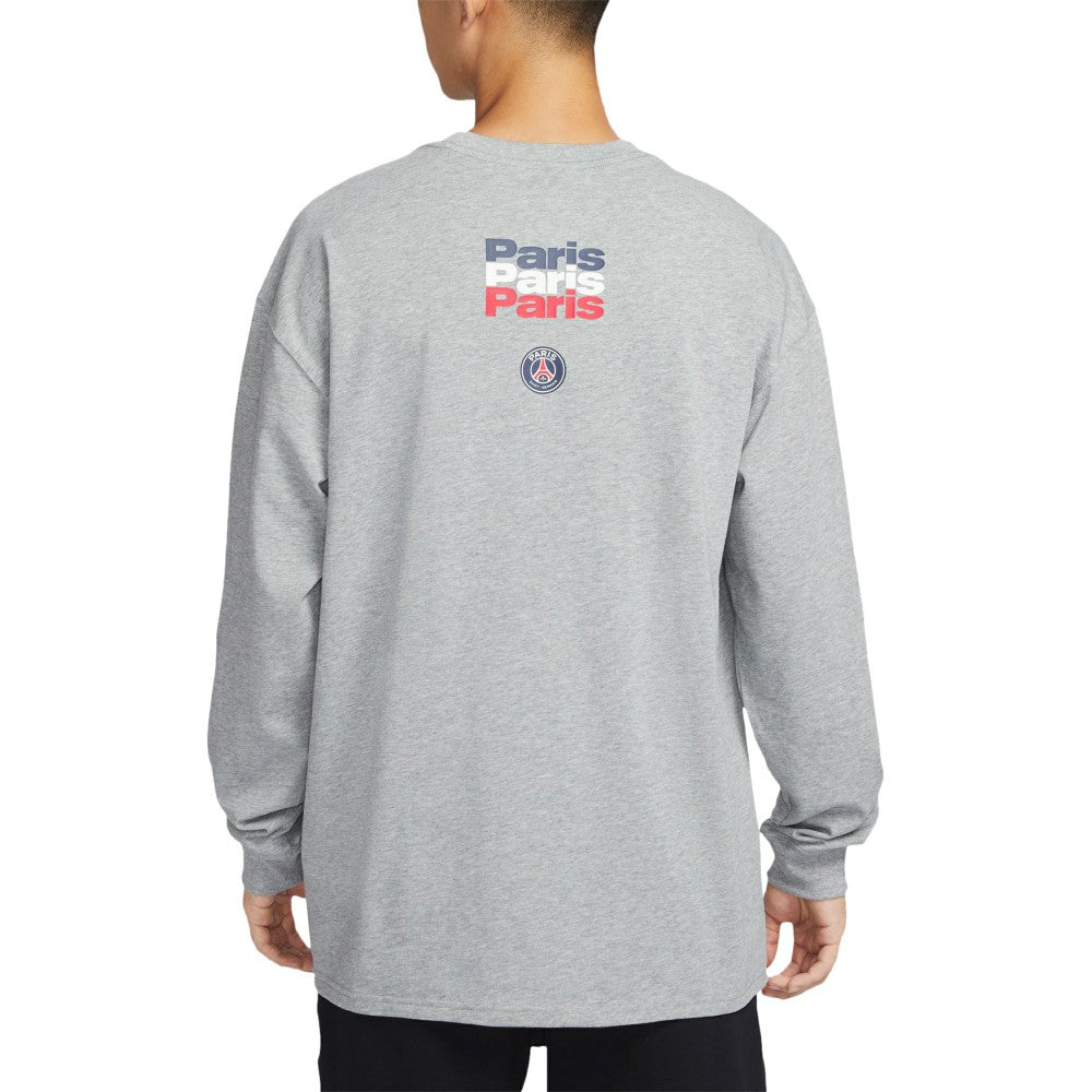 Paris Saint-Germain Legend Long Sleeve T-Shirt Heather Gray | Nike