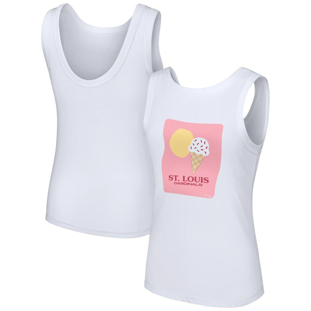 St. Louis Cardinals Lusso Style Women's Lindy Tank Top - MLB