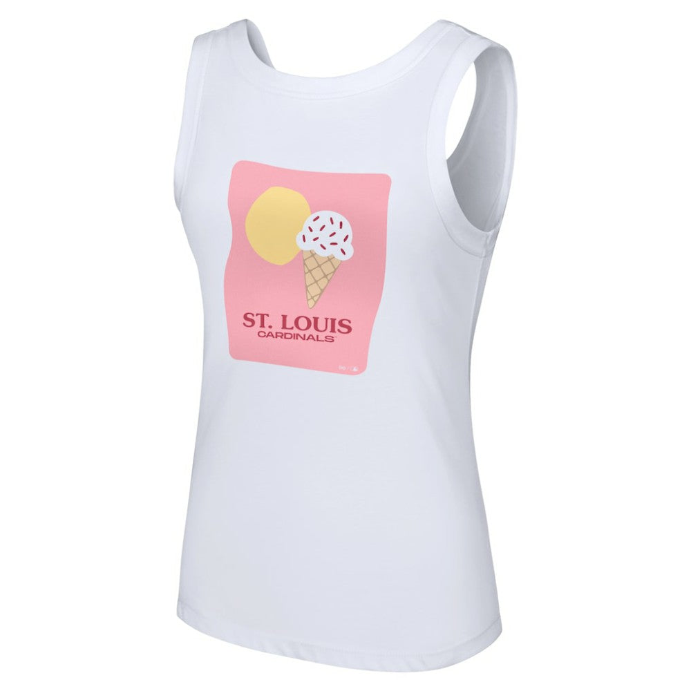 St. Louis Cardinals Lusso Style Women's Lindy Tank Top - MLB