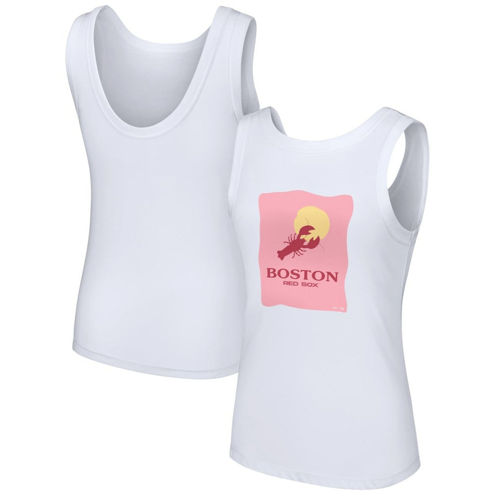 Boston Red Sox Lusso Style Women's Lindy Tank Top - MLB