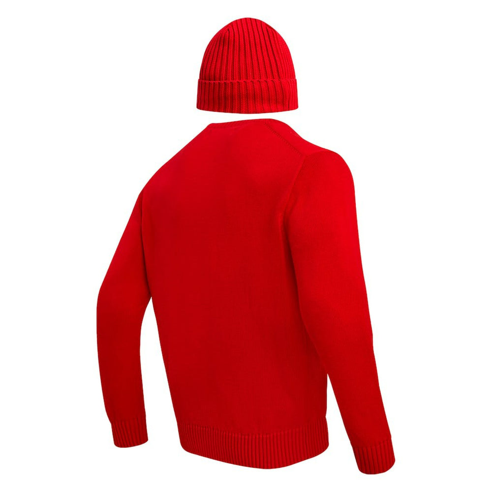 Kansas City Chiefs Pro Standard Crewneck Pullover Sweater & Cuffed Knit Hat Box Gift Set Red | NFL