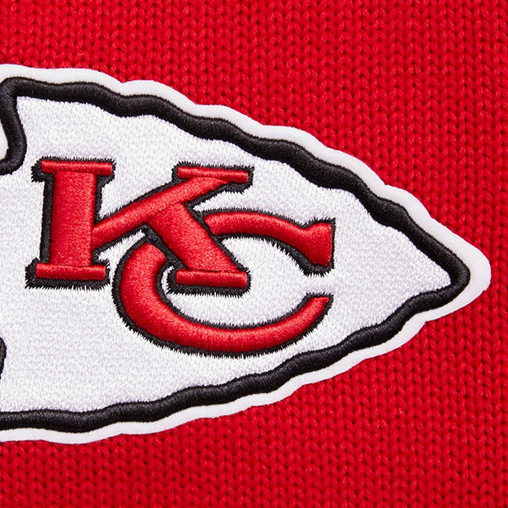 Kansas City Chiefs Pro Standard Crewneck Pullover Sweater & Cuffed Knit Hat Box Gift Set Red | NFL