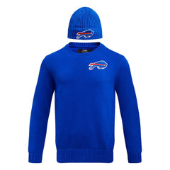 Buffalo Bills Pro Standard Crewneck Pullover Sweater & Cuffed Knit Hat Box Gift Set Royal | NFL