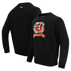 Cincinnati Bengals Pro Standard Prep Knit Sweater Black | NFL