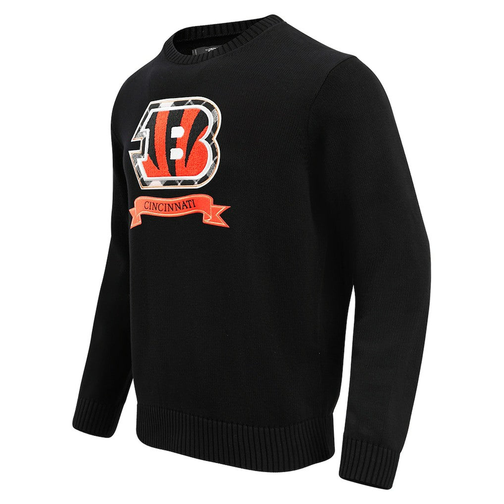 Cincinnati Bengals Pro Standard Prep Knit Sweater Black | NFL