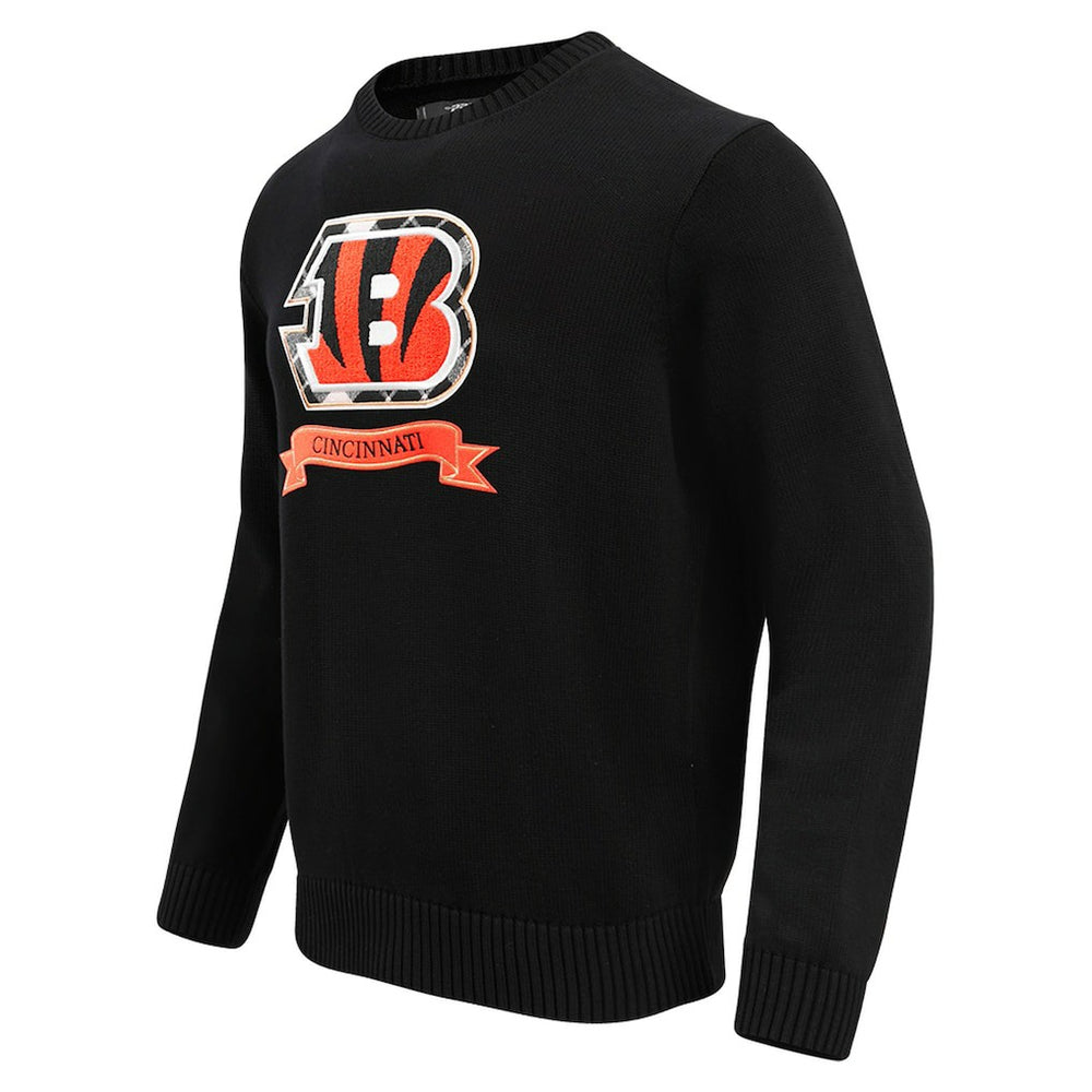 Cincinnati Bengals Pro Standard Prep Knit Sweater Black | NFL