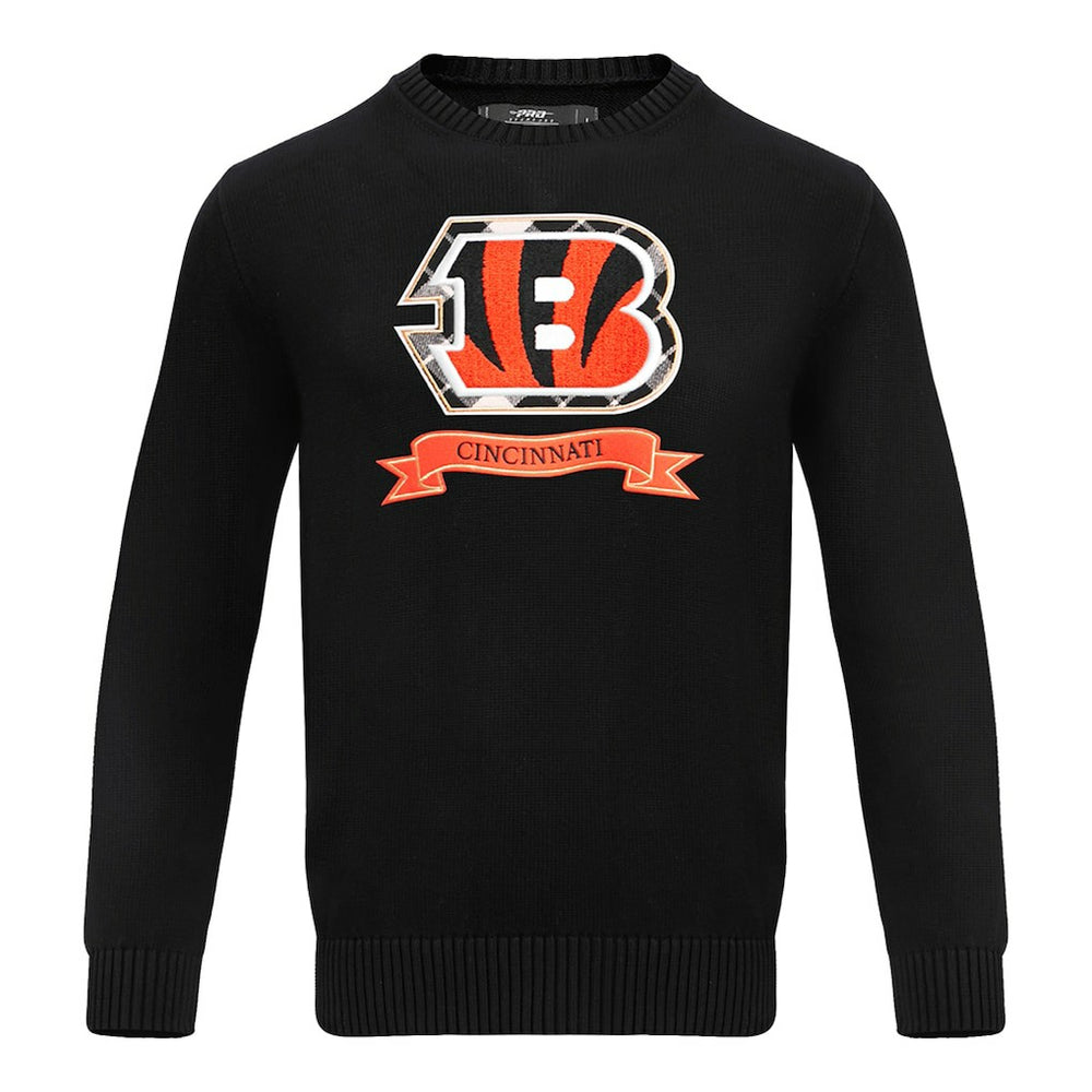 Cincinnati Bengals Pro Standard Prep Knit Sweater Black | NFL