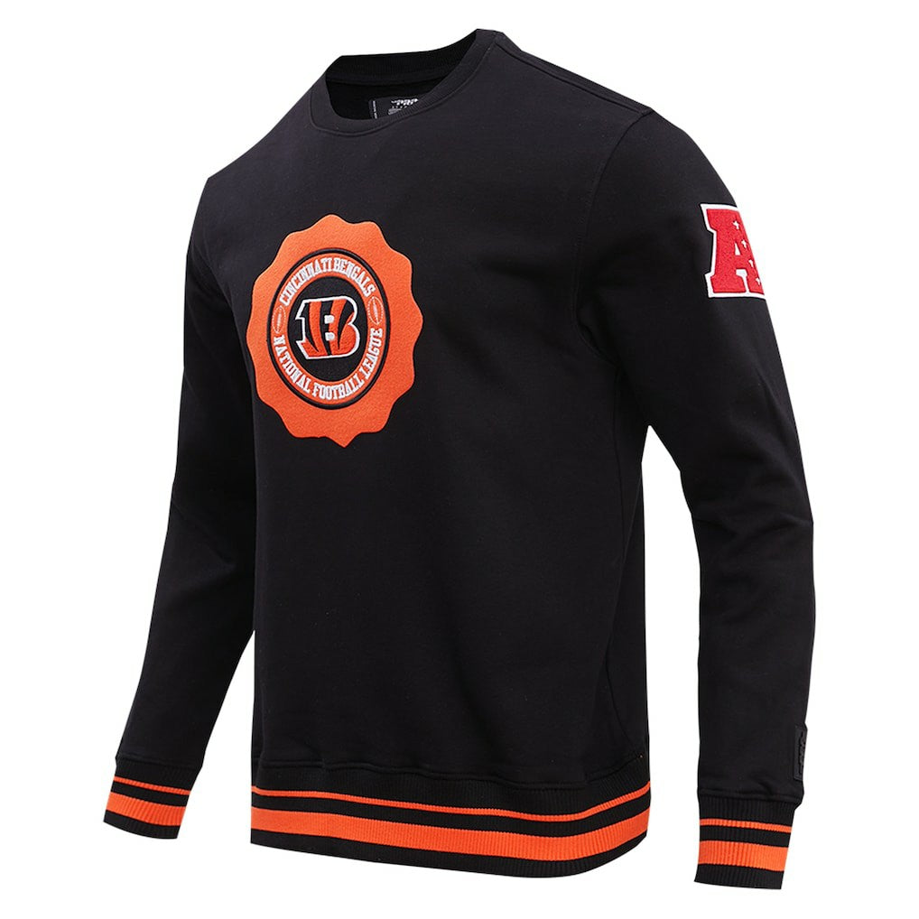 Cincinnati Bengals Pro Standard Crest Emblem Pullover Sweatshirt Black | NFL