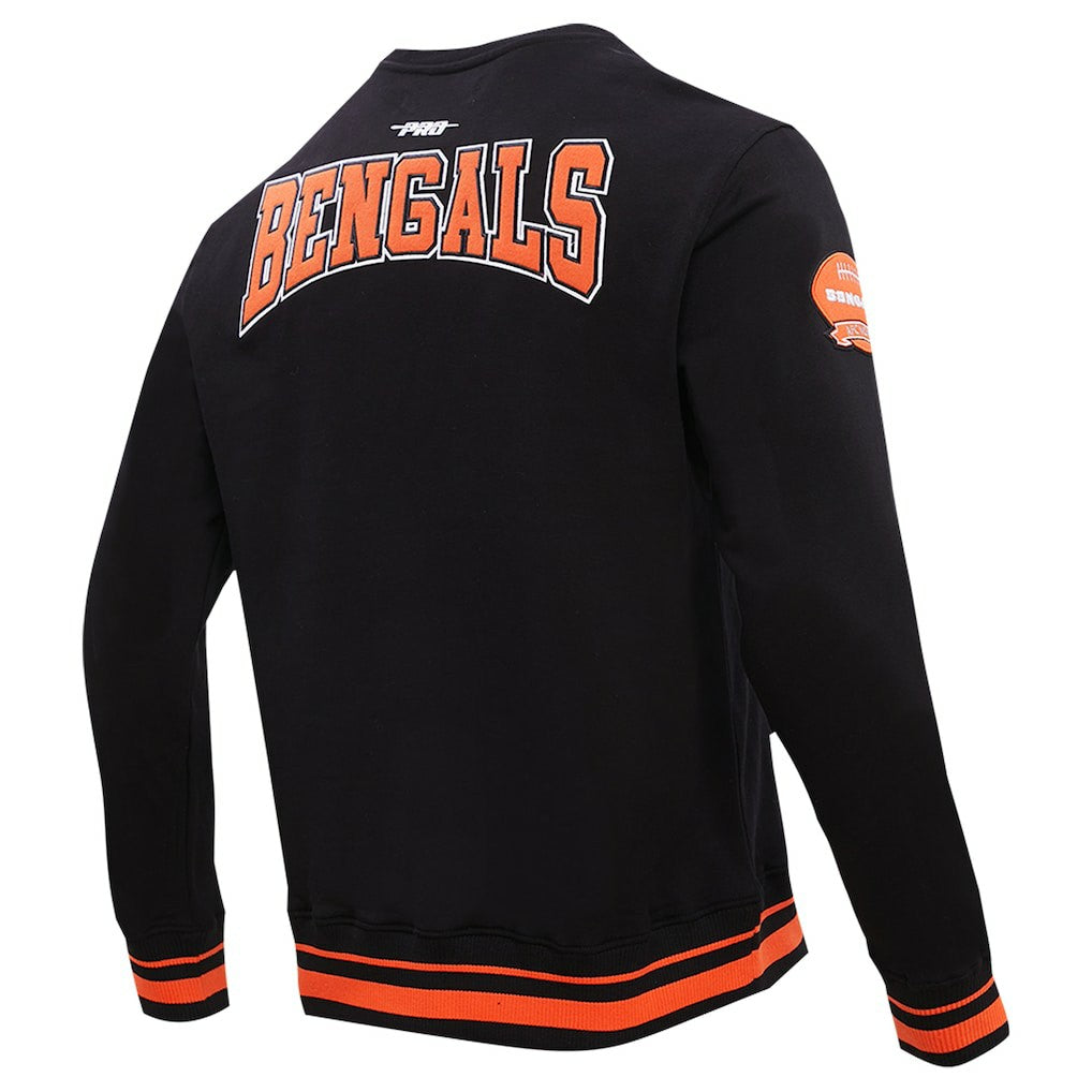 Cincinnati Bengals Pro Standard Crest Emblem Pullover Sweatshirt Black | NFL