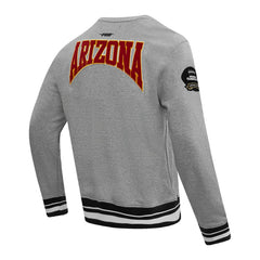 Arizona Cardinals Pro Standard Crest Emblem Pullover Sweatshirt Heather Gray | NFL