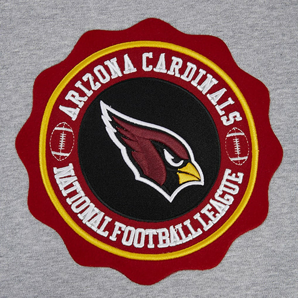 Arizona Cardinals Pro Standard Crest Emblem Pullover Sweatshirt Heather Gray | NFL