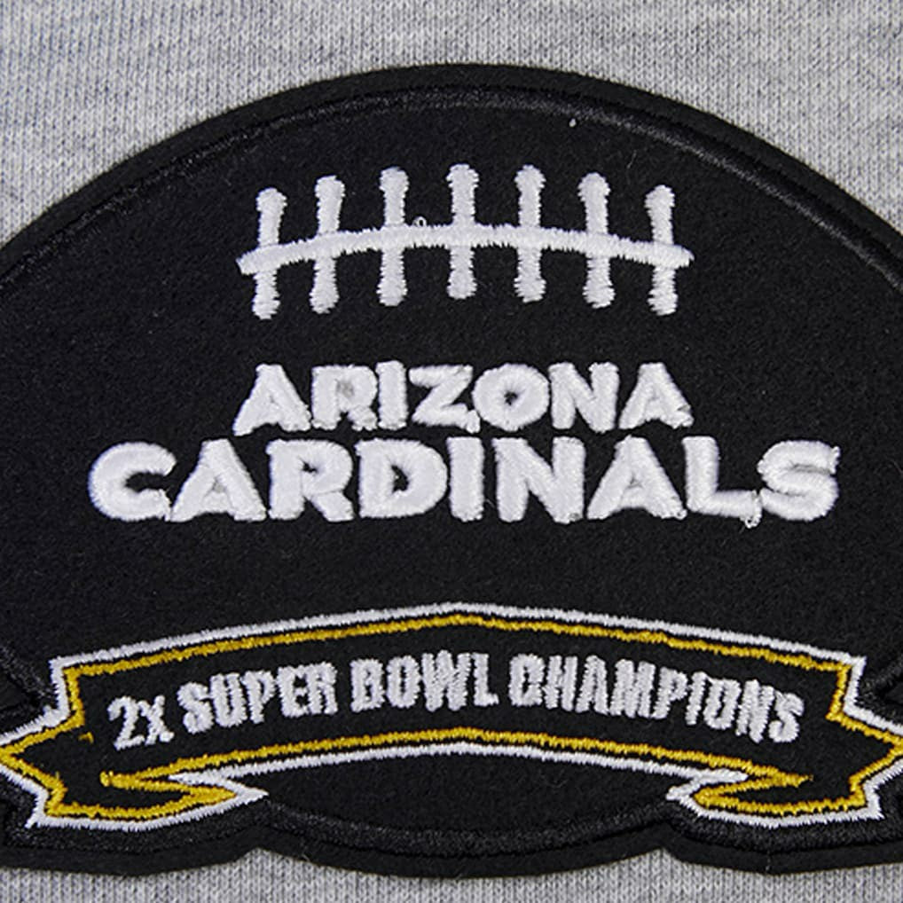 Arizona Cardinals Pro Standard Crest Emblem Pullover Sweatshirt Heather Gray | NFL