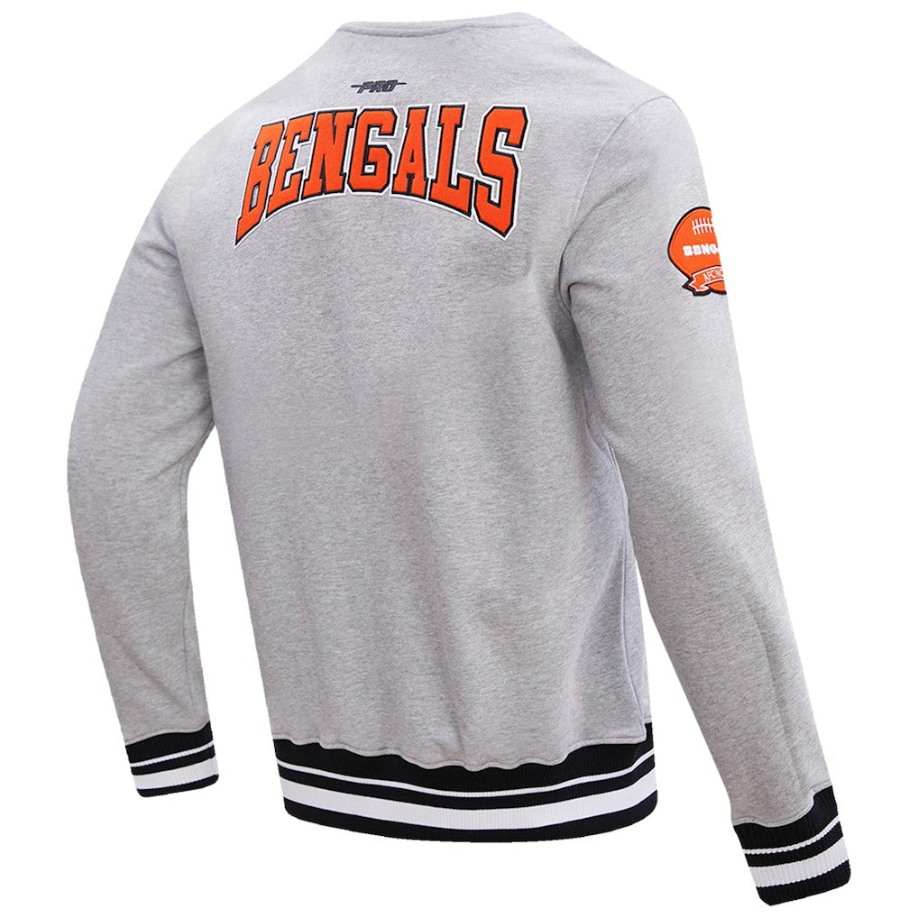 Cincinnati Bengals Pro Standard Crest Emblem Pullover Sweatshirt Heather Gray | NFL