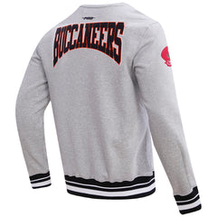 Tampa Bay Buccaneers Pro Standard Crest Emblem Pullover Sweatshirt Heather Gray | NFL