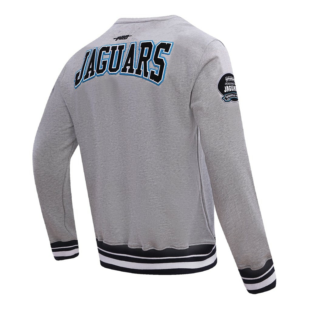 Jacksonville Jaguars Pro Standard Crest Emblem Pullover Sweatshirt Heather Gray | NFL