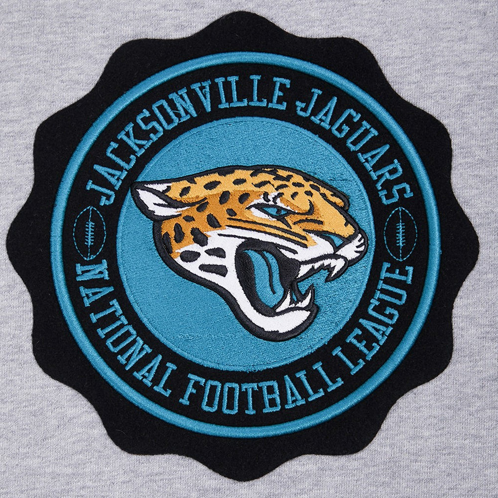 Jacksonville Jaguars Pro Standard Crest Emblem Pullover Sweatshirt Heather Gray | NFL