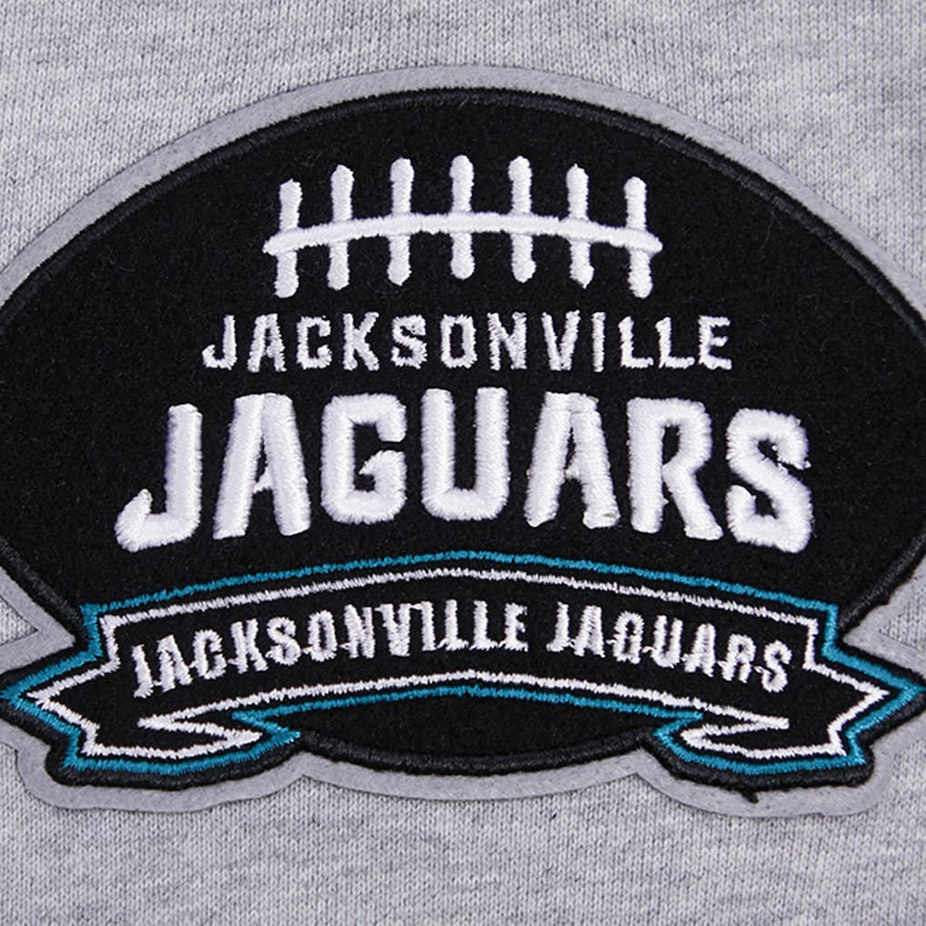 Jacksonville Jaguars Pro Standard Crest Emblem Pullover Sweatshirt Heather Gray | NFL