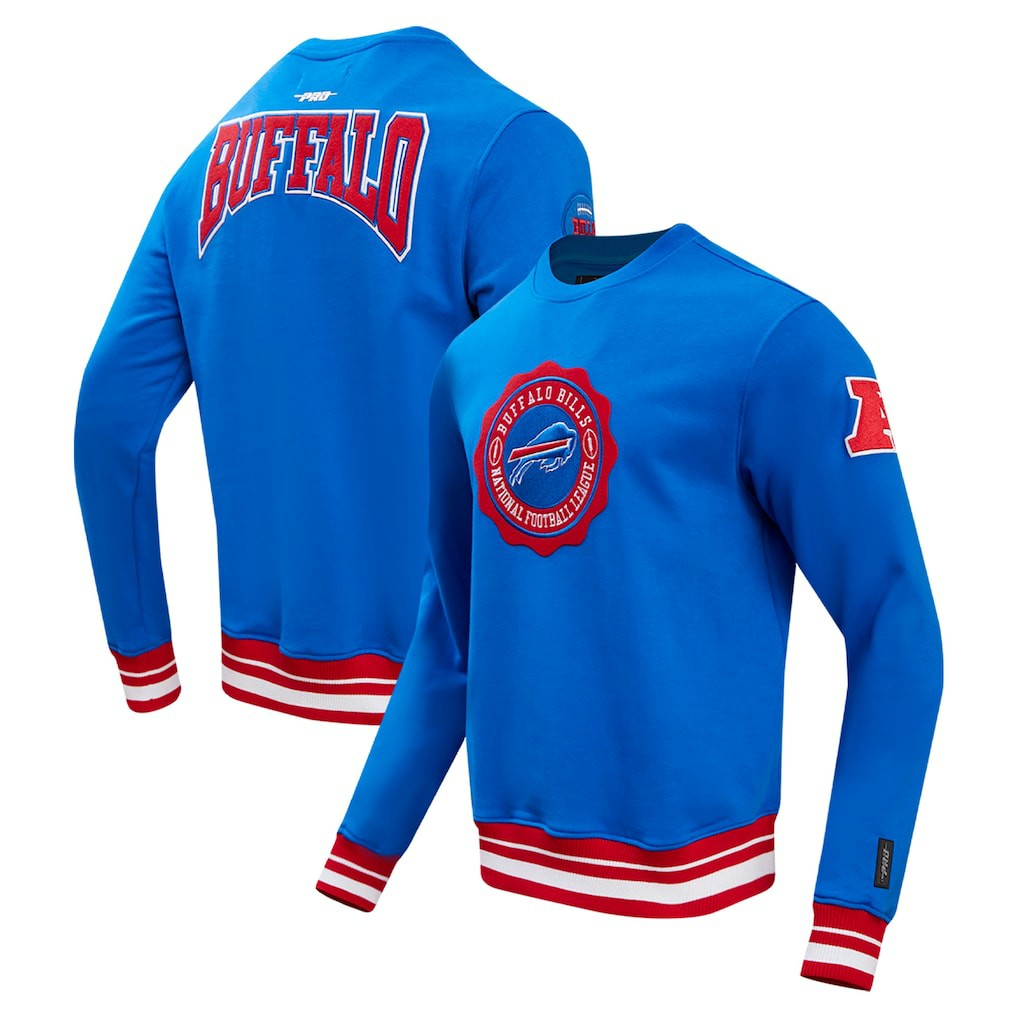 Buffalo Bills Pro Standard Crest Emblem Pullover Sweatshirt Royal | NFL