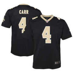 Derek Carr New Orleans Saints Youth Game Jersey Black | Nike for Sale
