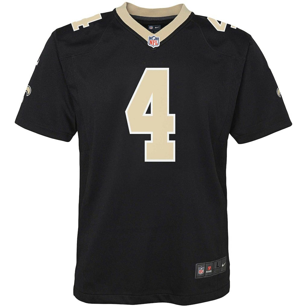 Derek Carr New Orleans Saints Youth Game Jersey Black | Nike for Sale