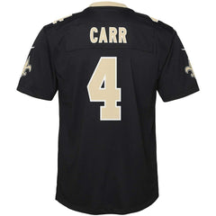 Derek Carr New Orleans Saints Youth Game Jersey Black | Nike for Sale