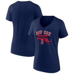 Boston Red Sox Women's Hometown Nation V-Neck T-Shirt - MLB