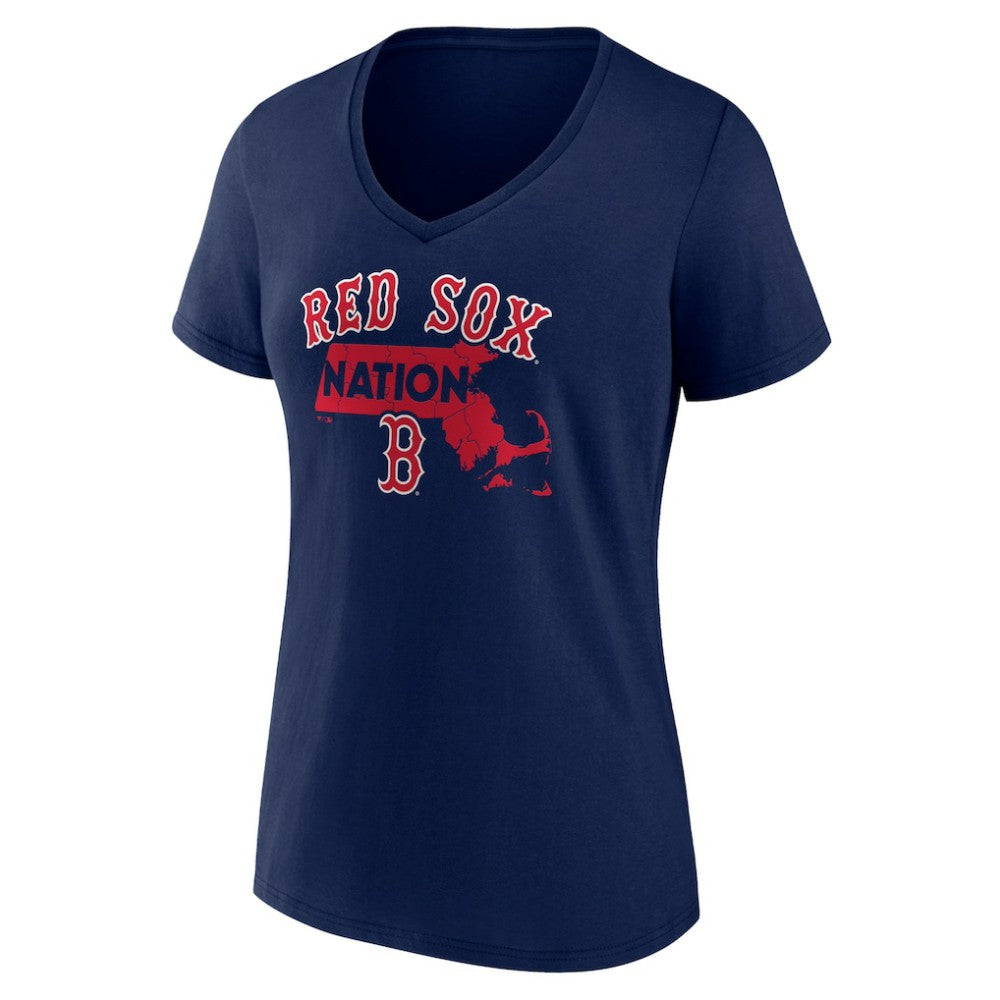 Boston Red Sox Women's Hometown Nation V-Neck T-Shirt - MLB