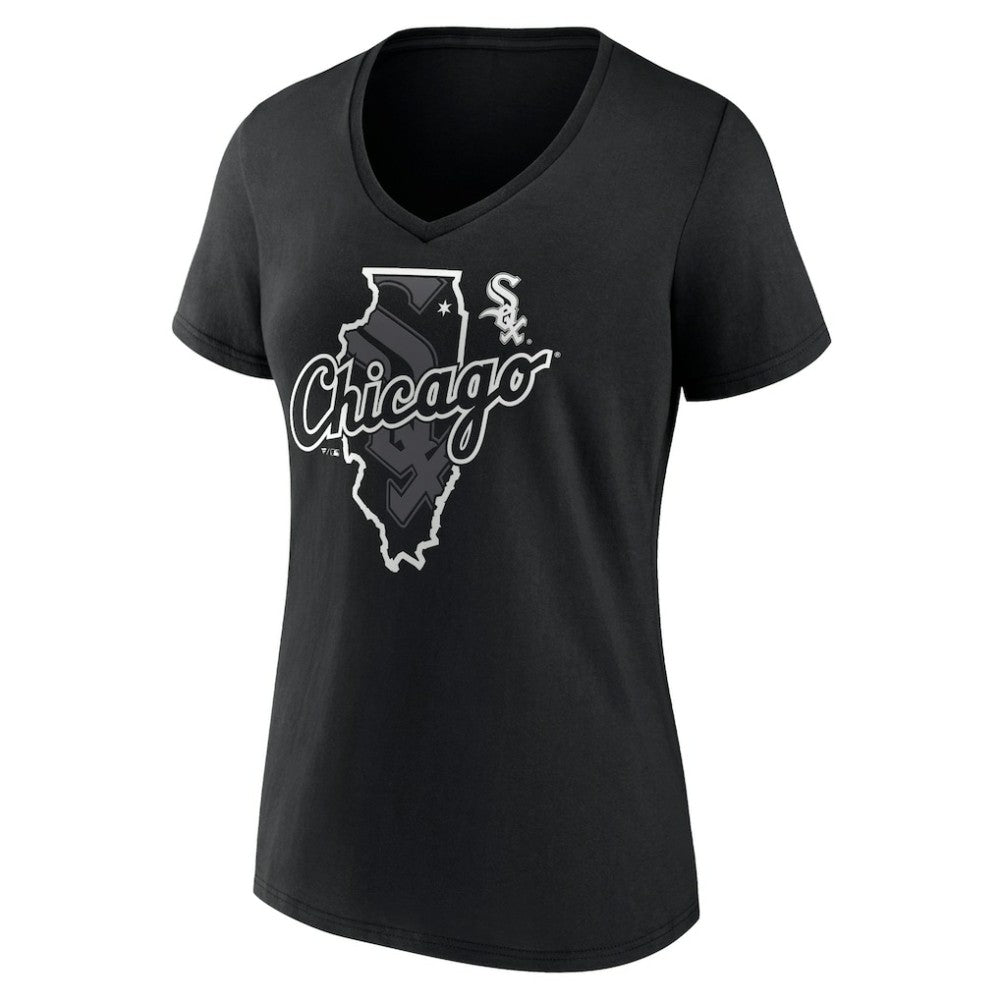 Chicago White Sox Women's Hometown Sox State V-Neck T-Shirt - MLB