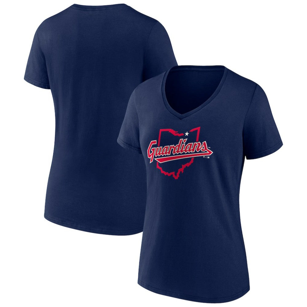 Cleveland Guardians Women's Hometown State Guard V-Neck T-Shirt - MLB