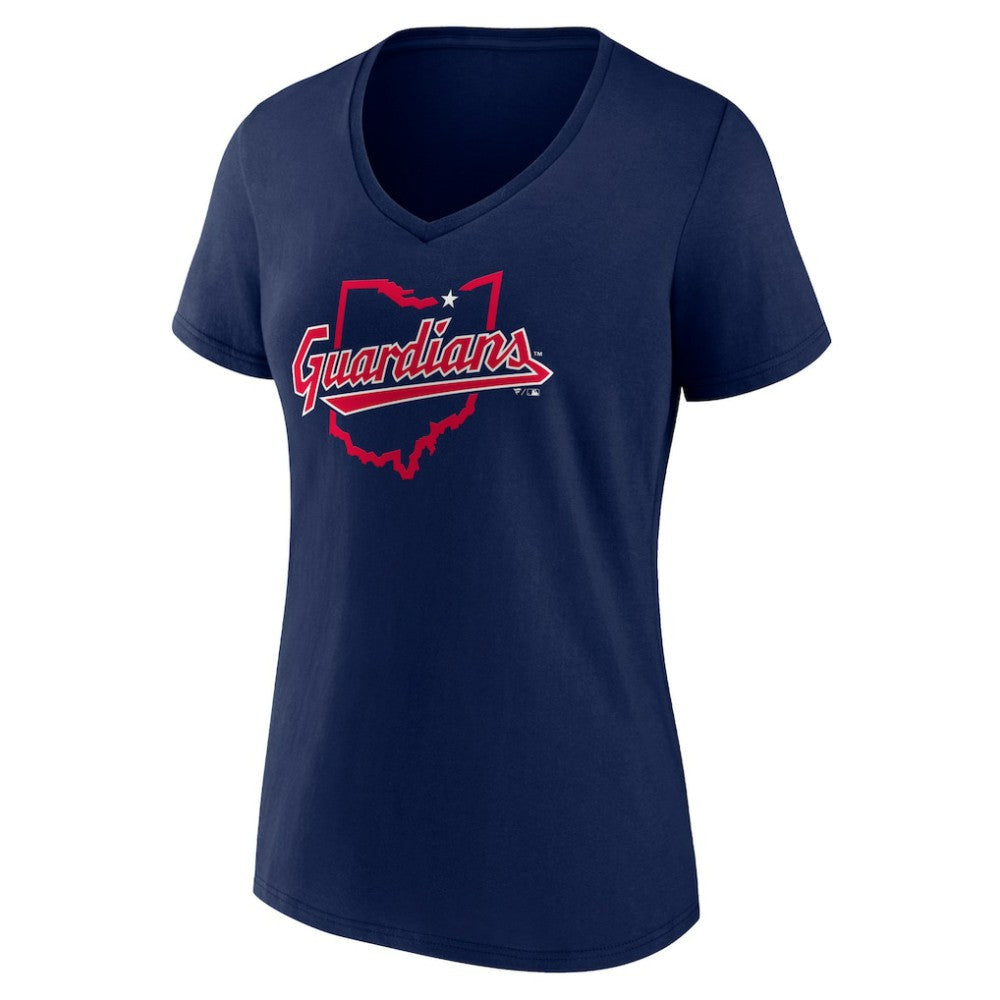 Cleveland Guardians Women's Hometown State Guard V-Neck T-Shirt - MLB