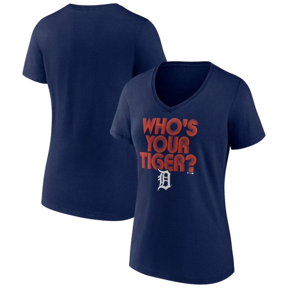 Detroit Tigers Women's Hometown Tiger Daddy V-Neck T-Shirt - MLB