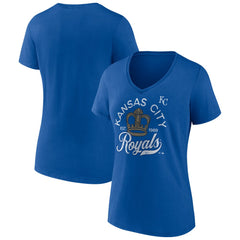 Kansas City Royals Women's Hometown Retro Crown V-Neck T-Shirt - MLB