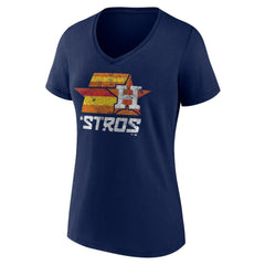 Houston Astros Women's Hometown Throwback Stros V-Neck T-Shirt - MLB