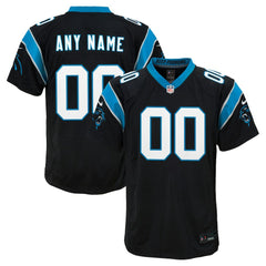 Carolina Panthers Youth Custom Game Jersey Black | Nike for Sale