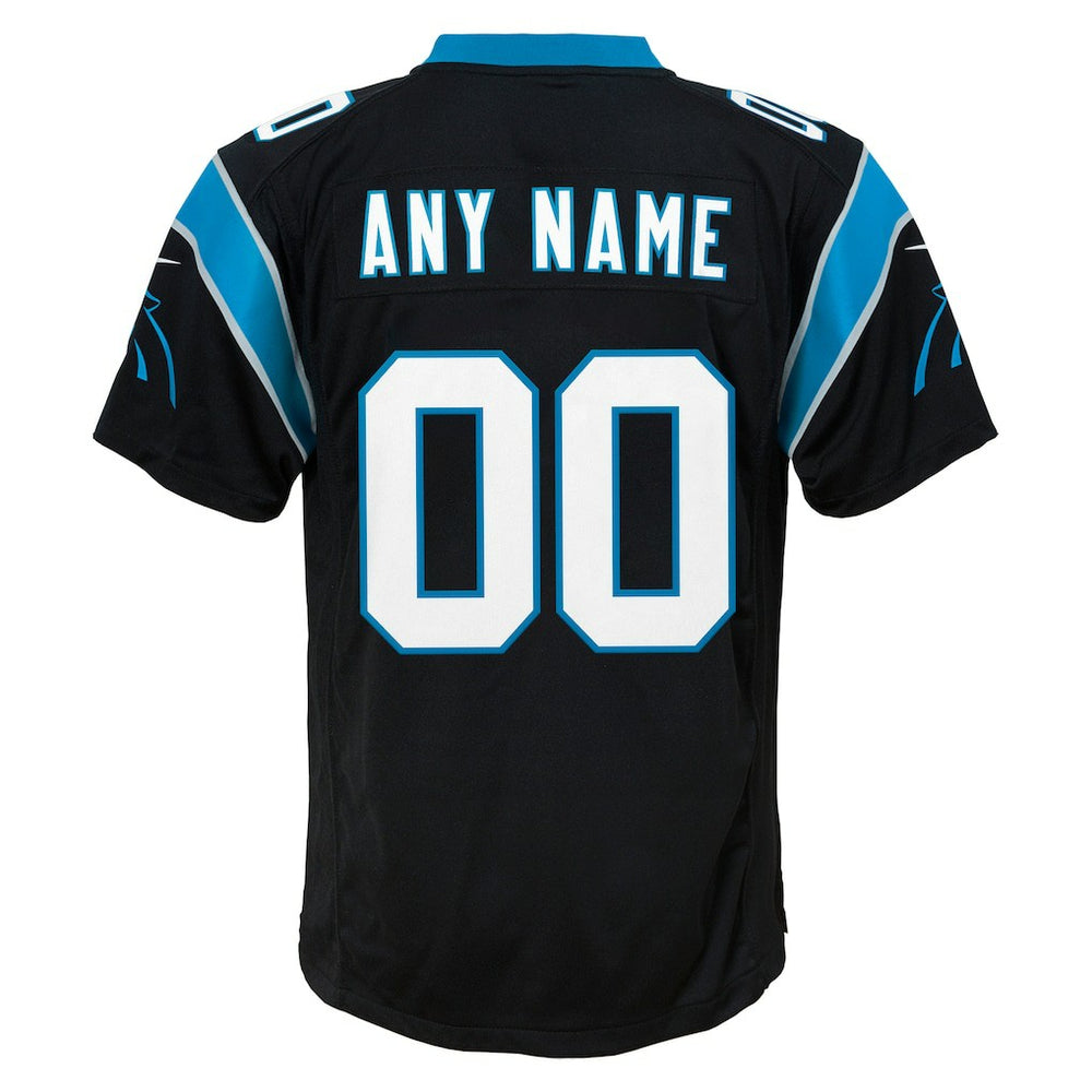 Carolina Panthers Youth Custom Game Jersey Black | Nike for Sale