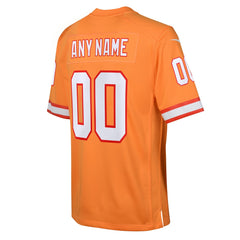 Tampa Bay Buccaneers Youth Custom Throwback Game Jersey Orange | Nike for Sale