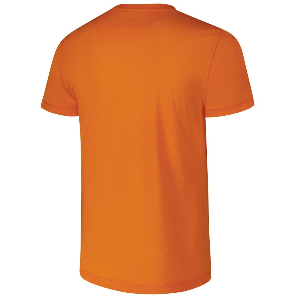 Joe Thomas Cleveland Browns Homage Unisex Caricature Retired Player Tri-Blend T-Shirt Orange | NFL
